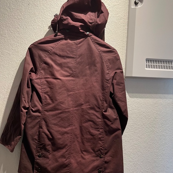 Barbour Beadnell waxed cotton Jacket sz 4 Aubergine - Picture 5 of 12